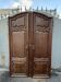 Pair of antique oak wardrobe doors