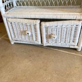 Vintage wicker shelf