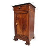 Antique small cabinet French hall cupboard walnut