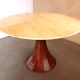 Table à manger ronde en marbre et palissandre
