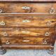 Antique Empire style chest of drawers with marble top
