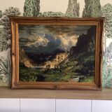 Old landscape painting