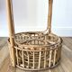 Superb rattan/bamboo bottle holder from the 60s-70s. In excellent condition.