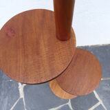 Mahogany art deco floor lamp