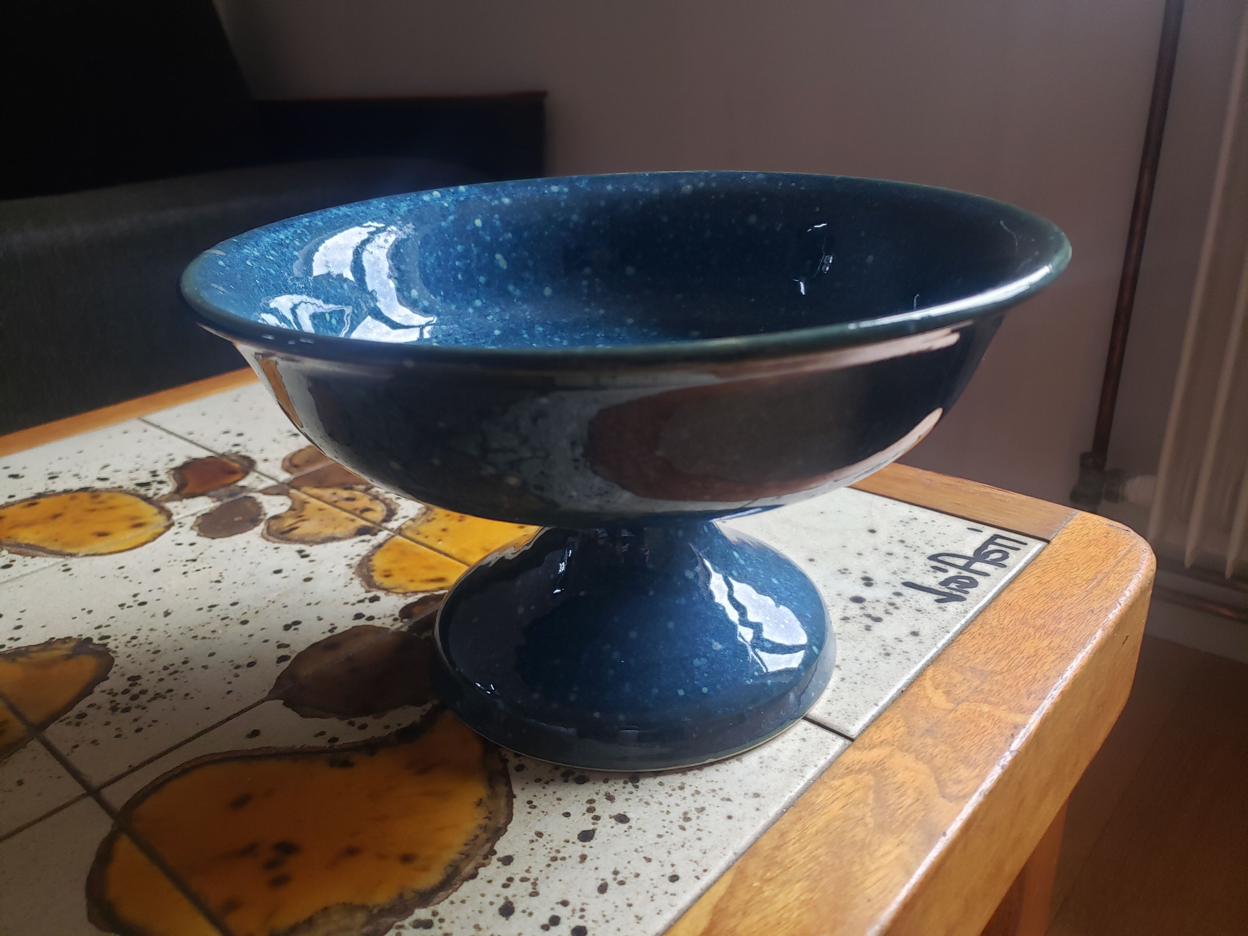 Blue compotier Vallauris