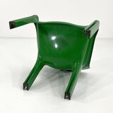 Vicario armchair in green by Vico Magistretti for Artemide, 1970