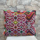 Magnifique coussin Kilim berbère vintage du Maroc