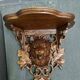 2 magnificent consoles/shelves in carved wood "FROM THE BLACK FOREST"