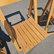 4 chaises pliantes par Aldo Jacober