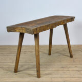 Vintage oak butcher's table, années 1930