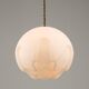 Mid-Century Italian Brass & Opaline Pendant Lamp