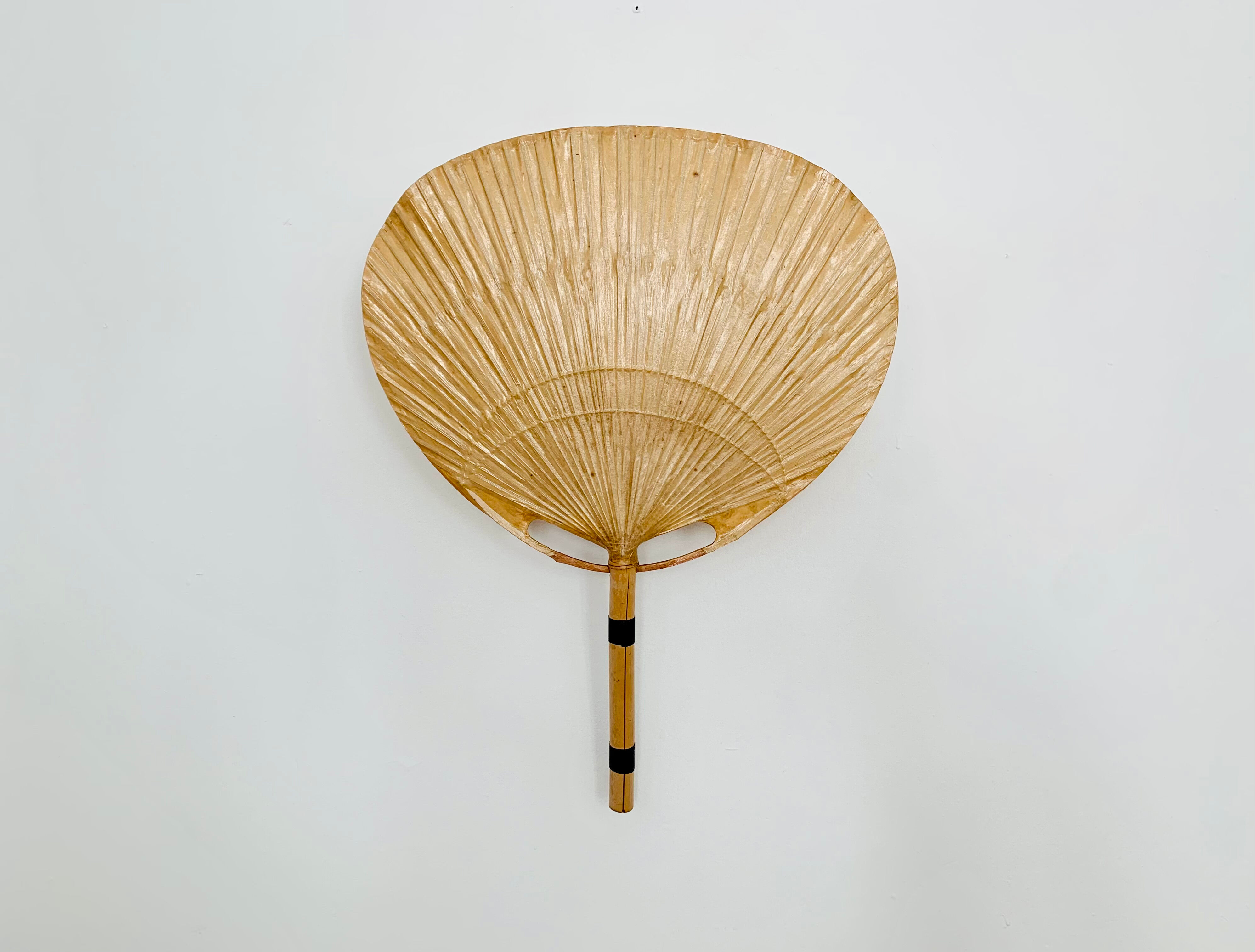 Uchiwa III bamboo wall lamp by Ingo Maurer for Design M