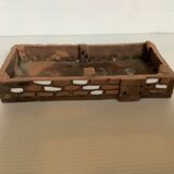 Homemade glazed terracotta candle box