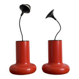 Set of 2 lita pendant lights. 1970. Model 6062.