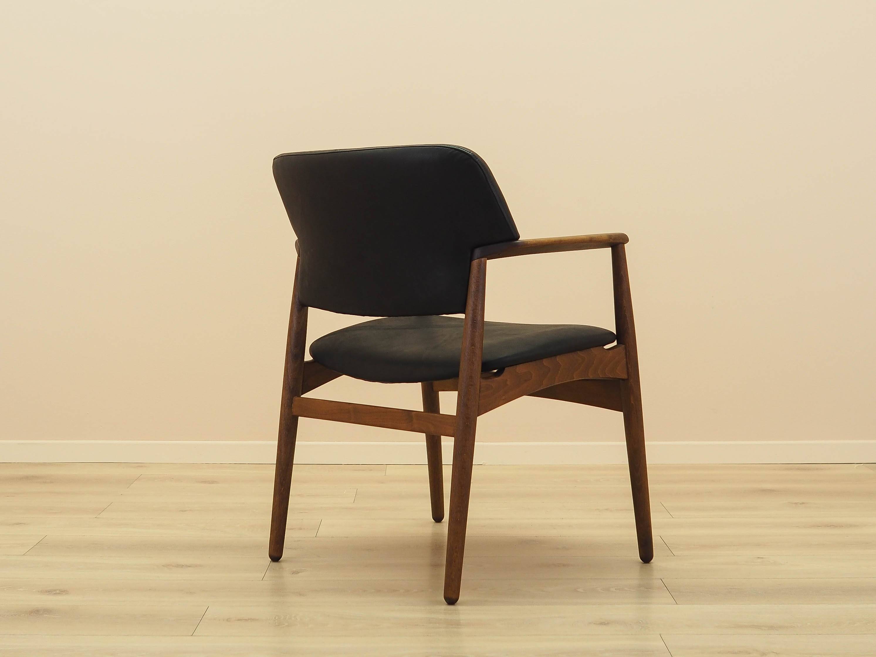 Larsen & Madsen Oak Lounge Chair for Fritz Hansen, 1970s