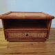 Rattan bedside table from the 1970s-80s.