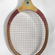 Vintage wooden tennis racket "Tigris" Courtrai, Belgium