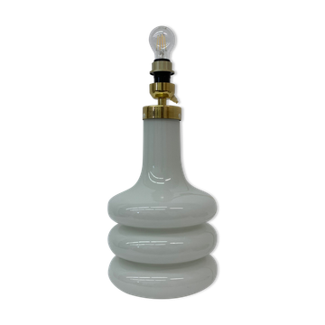 Lampe de table, design du milieu du siècle en verre illuminé, 1970's