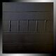 Minimalist monochrome abstract painting in black