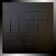 Monochrome black minimalist abstract painting