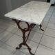 Marble bistro table Carrara 1910 Meallet Paris