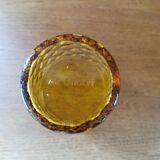 Set of 8 vintage whiskey glasses yellow glass