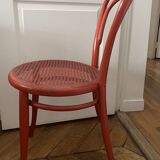 Chaise d'appoint Mobel Jacob & Josef Kohn estampillé  - En bois - rouge