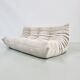 Togo sofa in beige corduroy attributed to Michel Ducaroy for Ligne Roset