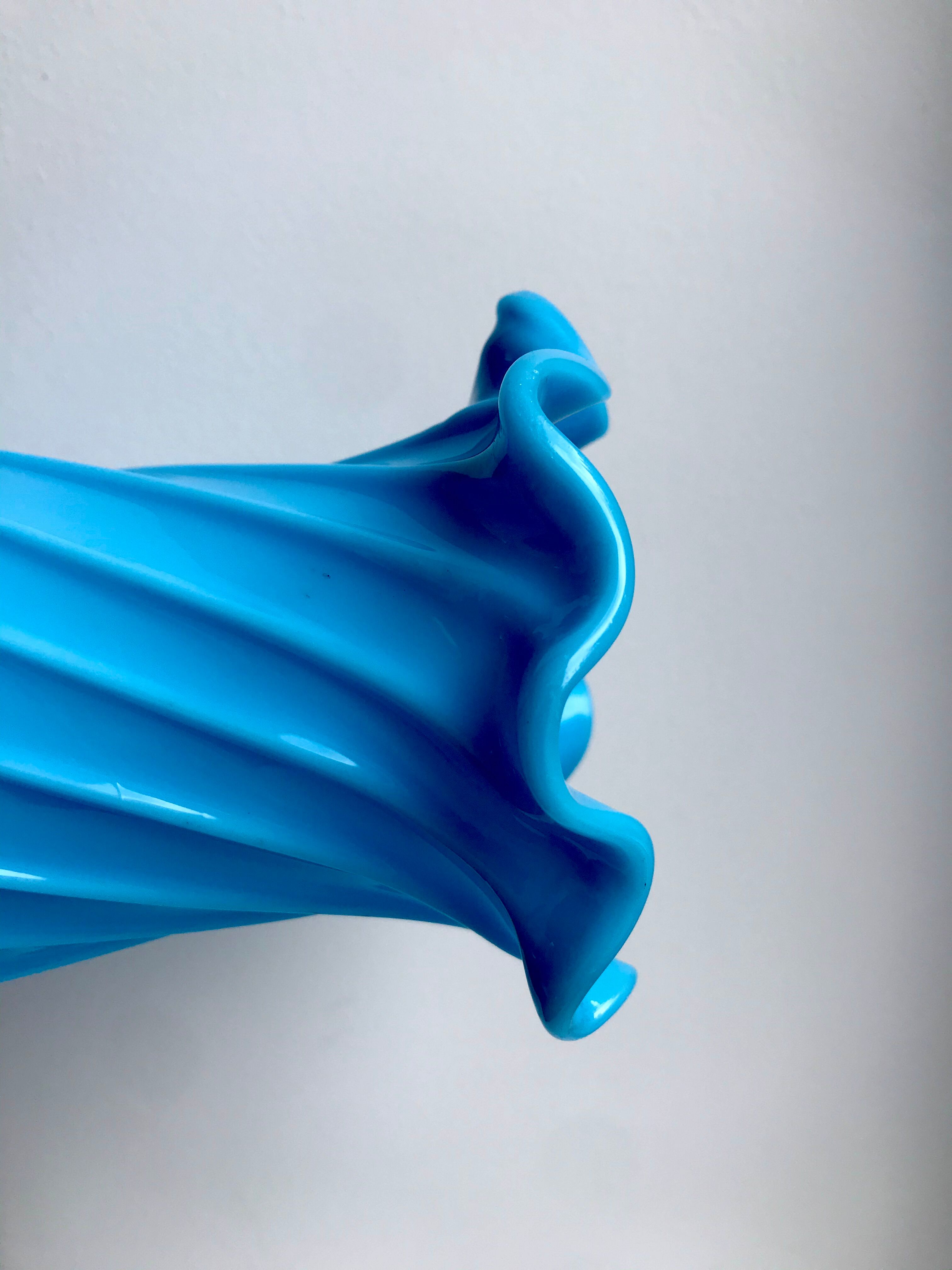 Turquoise blue opaline vase early twentieth century