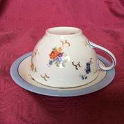 Tasse et sous-tasse pour petit déjeuner années 1960