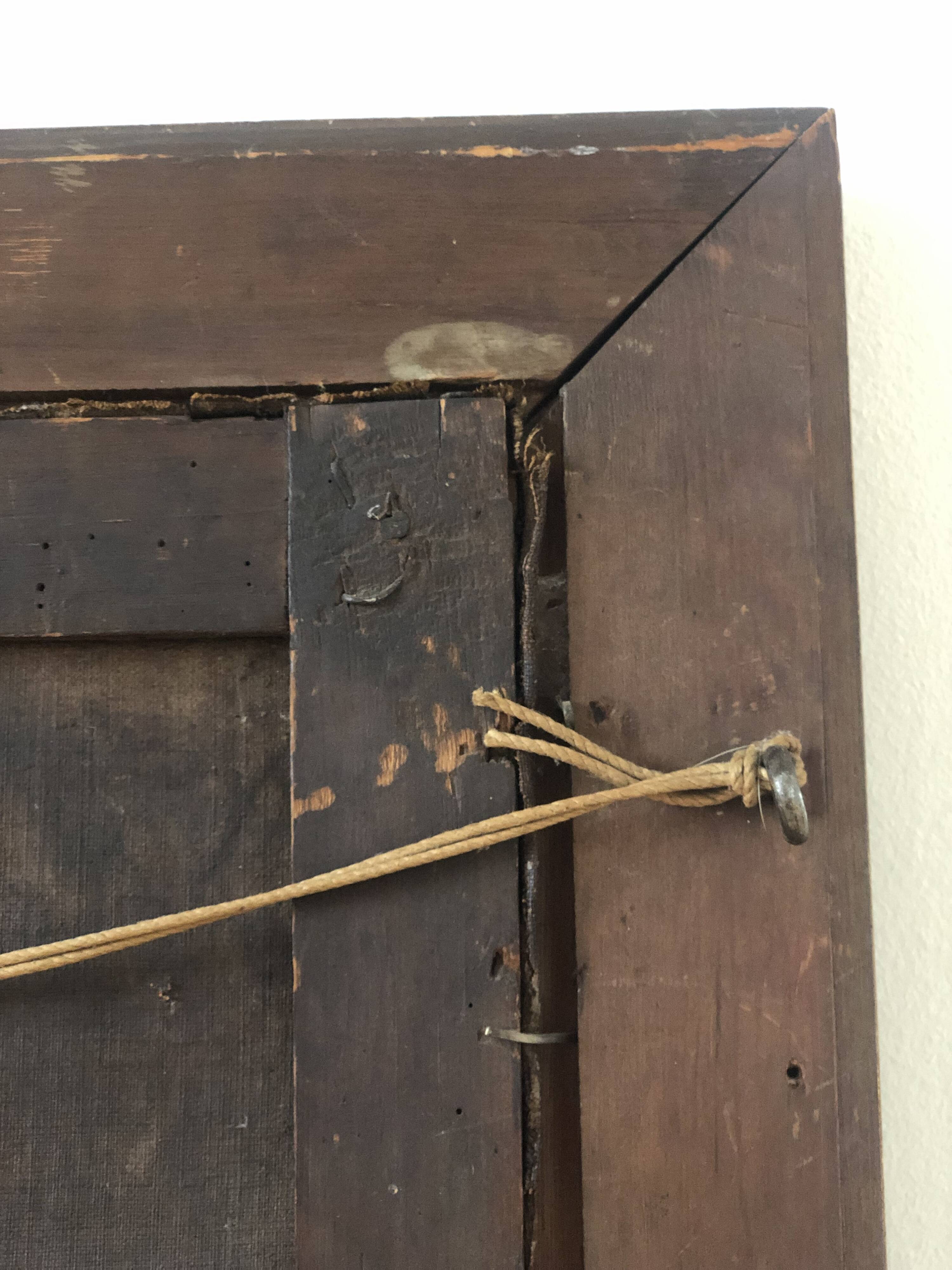 Antique Vintage Oil Portrait Painting of a Danish Gentleman, 19th Century