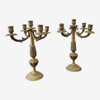 Paire de chandeliers