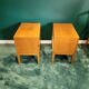 Pair of vintage bedside tables with 2 drawers