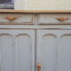 Buffet parisien patine gris bleu