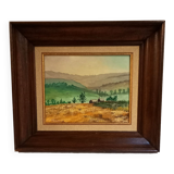 Tableau ancien, huile sur bois, signée Taillebosq, Croizilles, Suisse Normande,