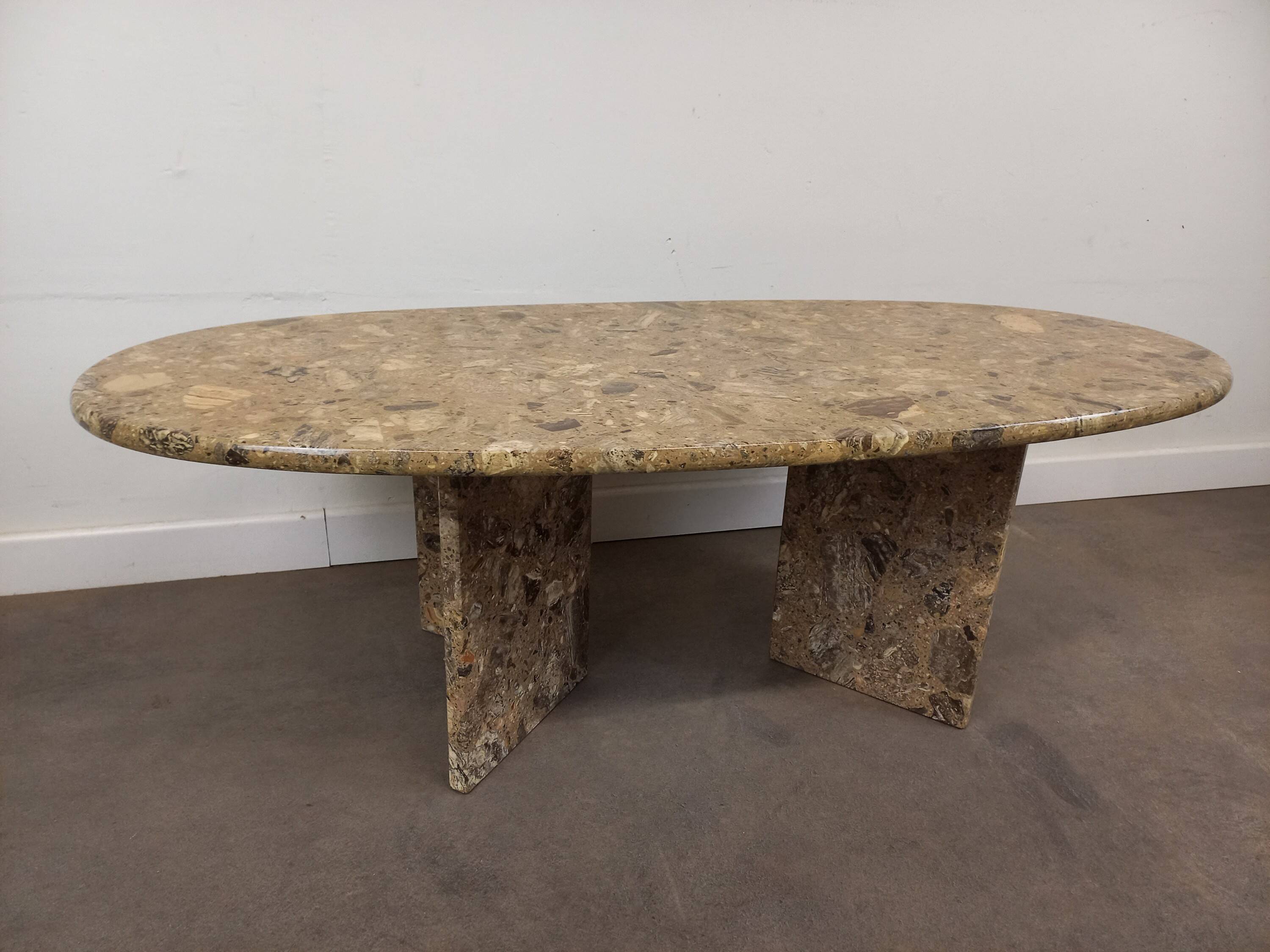 Vintage coffee table in reconstituted stone