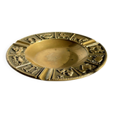 CENDRIER Signes du Zodiaque BRONZE Vintage