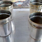 Silver metal liquor service