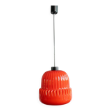 Vintage Czechoslovak Glass Hanging Lamp By Osvětlovací Sklo, 1970s