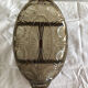 Vintage appetizer dish in brown smoked glass