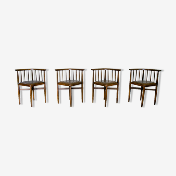 Series of 4 chairs Thonet 1960