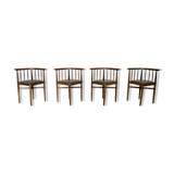 Series of 4 chairs Thonet 1960