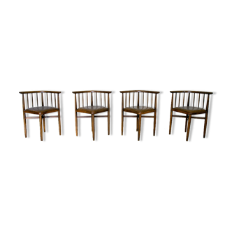 Series of 4 chairs Thonet 1960