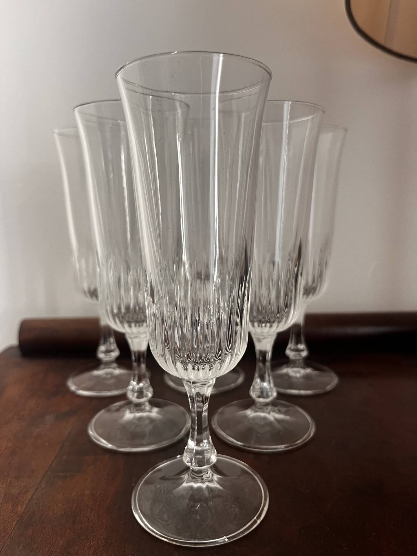6 flûtes à champagne