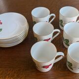 6 tasses à espresso en porcelaine bavaroise Winterling Marktleuthen