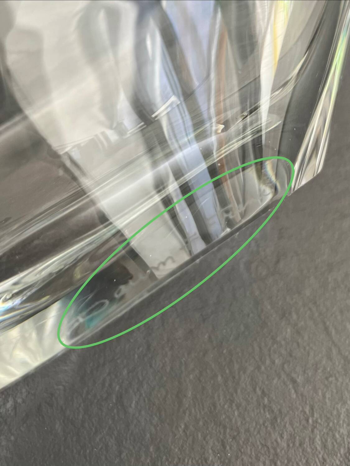 Coupe / vide poche cristal  signée Daum