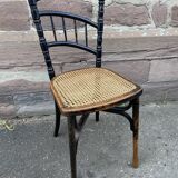 Rare Viennese bistro chair curved wood 1900