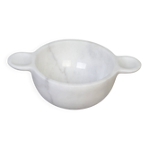 Gabriella – Bol en marbre blanc naturel avec poignées | L 32 cm L 20 cm H 10 cm