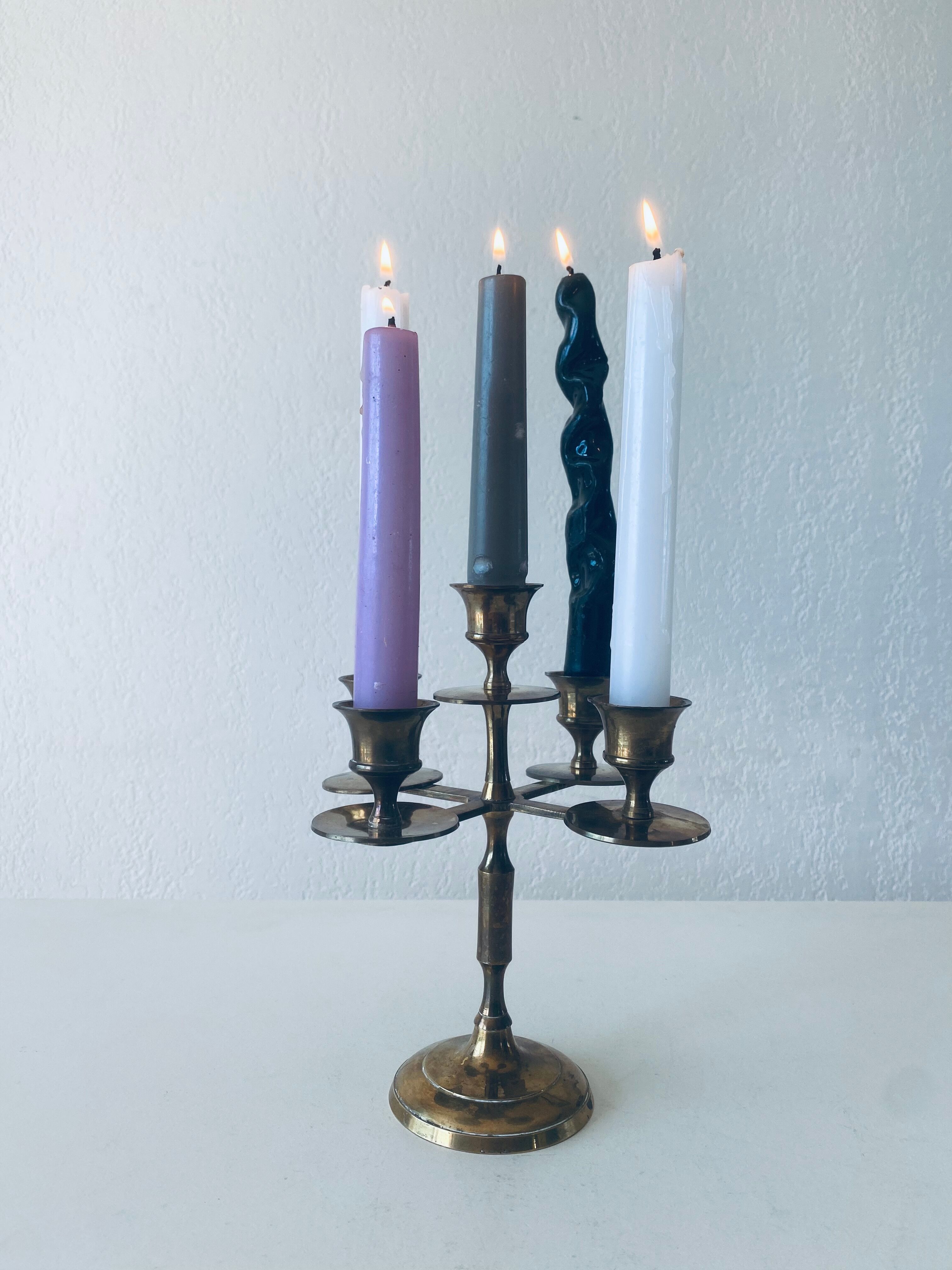 Vintage 5-spoke chandelier