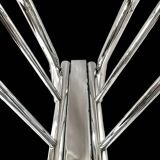 Vintage chrome metal magazine rack